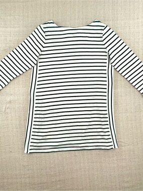 J. Jill Wearever Collection Striped Tunic Top Womens Small 3/4 Length Sleeve